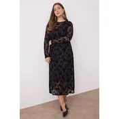 Trendyol Curve Ženska haljina Tbbaw26Ah00028, Crna