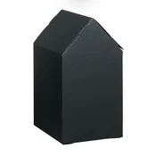 Rayher. Škatle iz kartona, Hiške, črne, 7.5x7.5x14cm, set 6