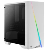 Aerocool Cylon Mini Micro-ATX Gehäuse, Acrylglas - weiß Window ACCS-PV12012.21