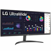 LG UltraWide 34WQ500-B 34 21:9 ravni IPS UWFHD zaslon, 100Hz, 5ms GtG