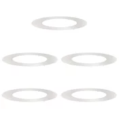 pogodno za ravne drvene prstenove 5 pcs Srebrno O50 / 80 cm
