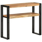 Vidaxl Konzolna mizica 90x30x75 cm trden akacijev les