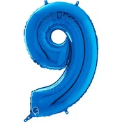 shumee Grabo folija balon številka 9, moder, 66 cm