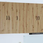 vidaXL Stenska kuhinjska omarica z vrati Umetni hrast 50 x 31 x 100 cm