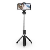 Raztegljiv selfie stick Tech-Protect L01S s trinožnim stojalom in daljinskim sprožilcem - črn