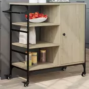 Vidaxl vidaXL Kuhinjski voziček, hrast sonoma, 87,5 x 38,5 x 84,5 cm