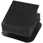 VEVOR Strešni izpušni ventilator 35W Pametna sončna ventilacija 565x565x245 cm Črna