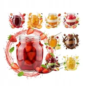 shumee 20x stekleni kozarec amfora 145 ml za sladice, zelišča, marmelado, med z navojnim pokrovčkom