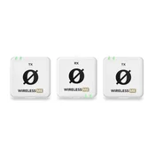 Rode RODE Wireless ME Dual White - kompakten brezžični mikrofonski sistem z dvema oddajnikoma za dvokanalno snemanje