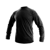 Moška majica z dolgimi rokavi PETR, črna, velikost 5XL