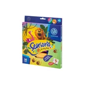 Astra Sensorio Kids Jungle glina za modeliranje (zračno suha glina), 16 barv , 336123023