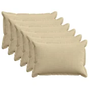 Vidaxl Prevleka za blazino 6 kos HOUTEN Siva zelena 40 x 80 cm