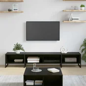 TV ormar Crni hrast 170.5 x 36 x 30.5 cm Konstruirano drvo