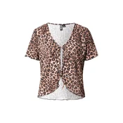 PIECES Bluza PCAMBER rjava/črna