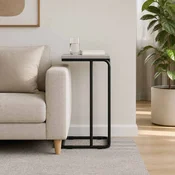 vidaXL Stranska miza Siva Sonoma 40 x 31 x 55 cm Inženirski les