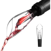 shumee DOZATOR ZA STEKLENIČKO VINA ZA ALKOHOL PROZOREN GUMIJASTI POKROV 13cm