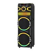 NDR Bluetooth zvucnik NDR-M22003, 100W, 2x12, 2 mikrofona, Crni