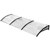 Homestar Nadstrešek za vrata 90x295x235 cm Bela