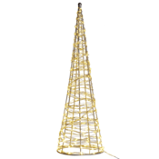 Beliani Zunanje LED srebrno božično drevo 57 cm KOTALA