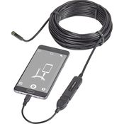 VOLTCRAFT USB-endoskop VOLTCRAFT VC-8919590 Premer sonde: 8 mm Dolžina sonde: 9.85 m Slikovna funkcija, Video funkcija, LED osvetlitev