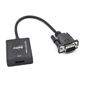 Kettz VGA na HDMI Konvertor + audio 3.5mm V2H