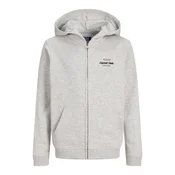 Jack & Jones Junior Jopa na zadrgo JORNORREBRO TYPO črna/pegasto bela