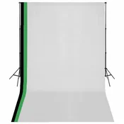 Fotografska oprema s 3 pozadine i podesivim okvirom 3 x 5 m