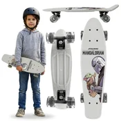 Disney Star Wars The Mandalorian otroški fish skateboard 55 cm, protizdrsna deska, stabilen (20–50 kg)
