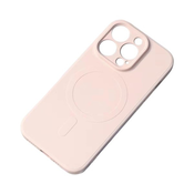 SLOMART Silikonski ovitek za iPhone 15 Plus z MagSafe Pink
