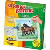 Mirage Hobby Reliefno slikarstvo 3D slikarski komplet: družina Friesian