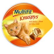 MultiFit priboljšek za mačke Knuspys piščanec in sir 60 g