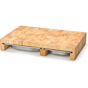 Končna deska za rezanje s tremi predali iz nerjavnega jekla