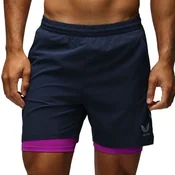 Castore šorts Woven za muškarce, teget sa pink