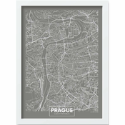 Plakat u okviru 40x55 cm Prague - Wallity
