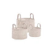 Set košara za pohranu Bizzotto Nicky 3-pack boja: bijela