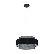 Luster na sajli CORSA 1xE27/60W/230V crna/siva