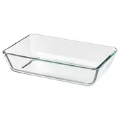 MIXTUR Posuda za pecnicu/serviranje, bistro staklo, 27x18 cm