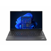 LENOVO Laptop ThinkPad E16 G1 (21JN00B8CX) 16 WUXGA IPS AG i5-1335U 8GB 256GB SSD FPR backlit EN crna Windows 11 Pro