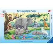 Ravensburger Slagalica Bebe životinje u Africi, 15 delova