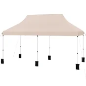 COSTWAY Zložljiv zabave šotor Vrtni paviljon 3 x 6 m, (5000249934)