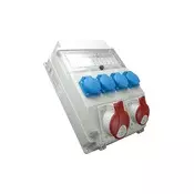Vtična razdelilna omarica 32A/16A IP54 5P 4x250V