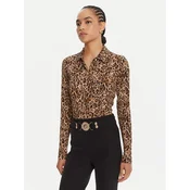 Just Cavalli Srajca 79PAL228 JS496 Rjava Slim Fit