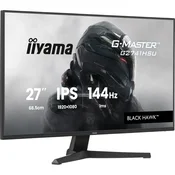 iiyama G-Master G2741HSU-B1 Black Hawk, gaming monitor - 27 - black (matt), FullHD, IPS, HDMI, DP, Free-Sync, USB hub, 144Hz panel