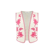 Shiwi Brezrokavnik GILET  roza / bela