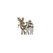 SILFC DEKORACIJA DEER WITH TREE PRINT
