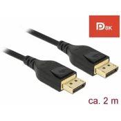 DeLOCK DisplayPort cable 8K (black, 2 meters)