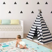 Mamabrum Zložljiva Penasta Podloga XXL za Otroke 180 x 200 cm - Material XPE Brez BPA, Dvostranski Potisk, Vodoodporna Površina