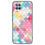 Silikonski črni ovitek za Realme 8 5G - Colorful roof