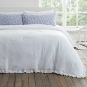 Bijeli prekrivac za bracni krevet 220x230 cm Soft Washed Frill – Bianca