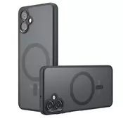 Hibridni ovitek PureFrost MagSafe za Samsung Galaxy A07 - black